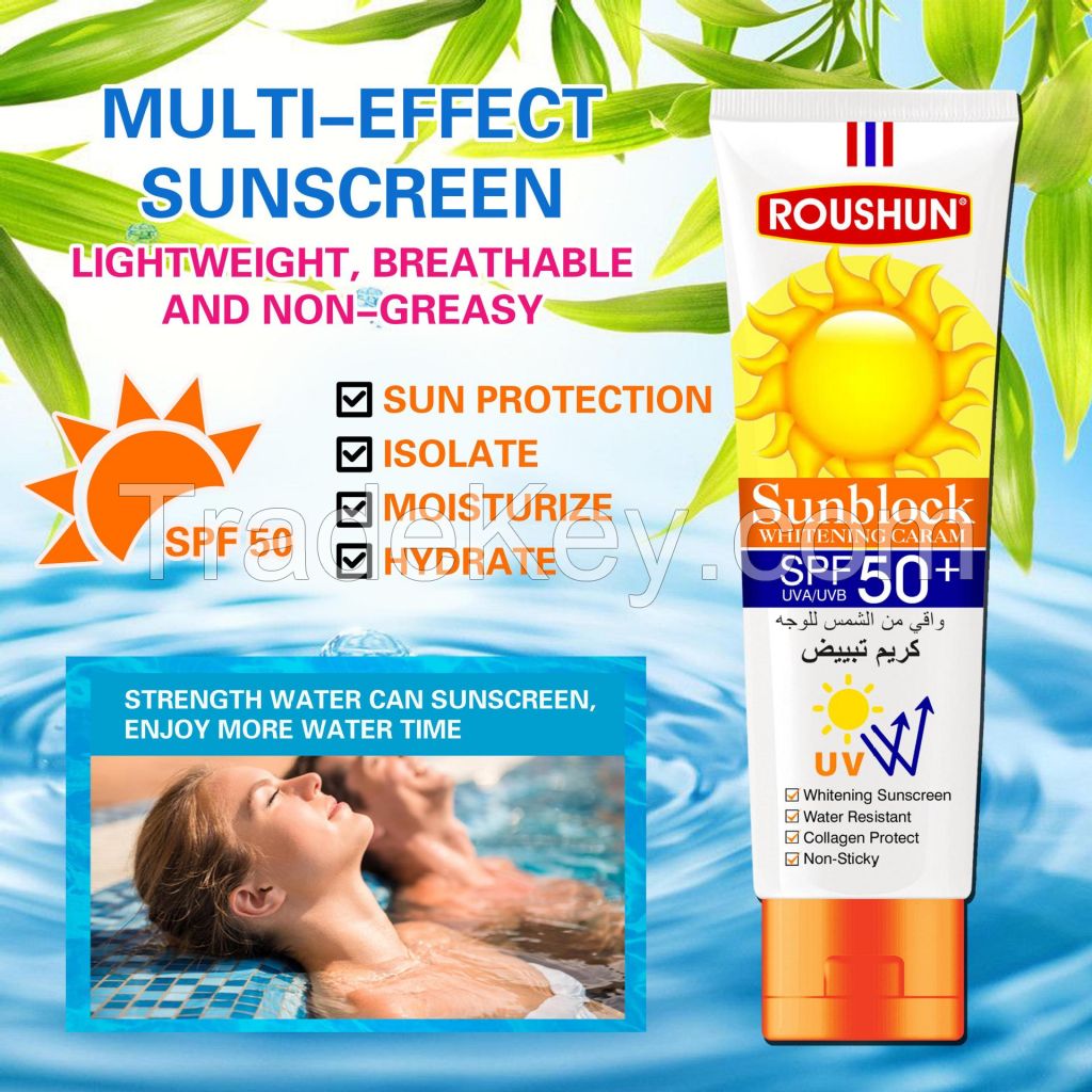 Sun Screen,Water Resistant Non-Greasy Sunscreen Spf 50