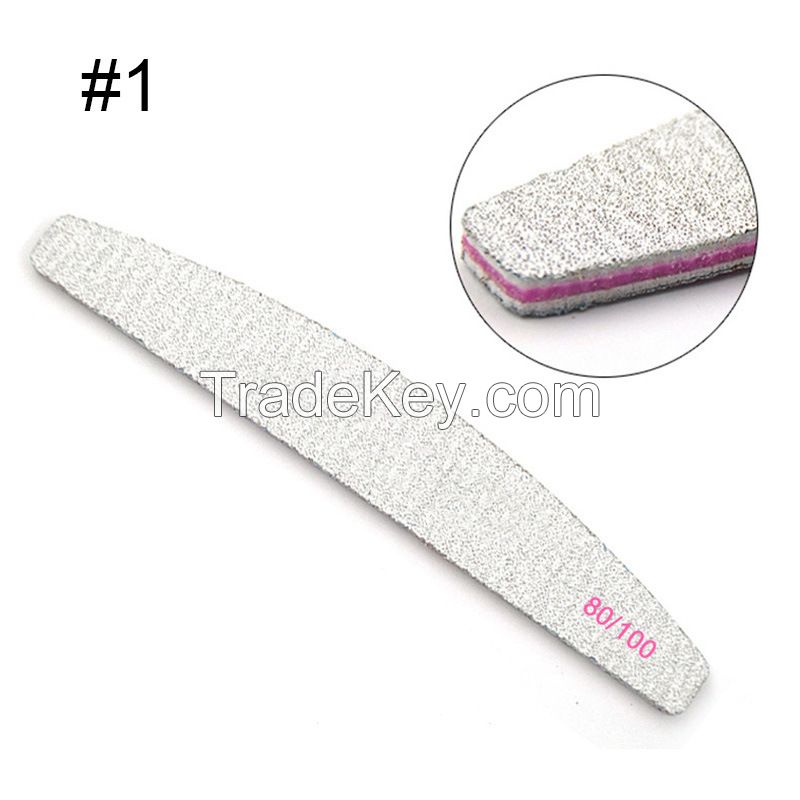 Acrylic Nail Acrylic Kit Professional Nail Files Reusable Double Sided Emery Board for Manicure and Pedicure