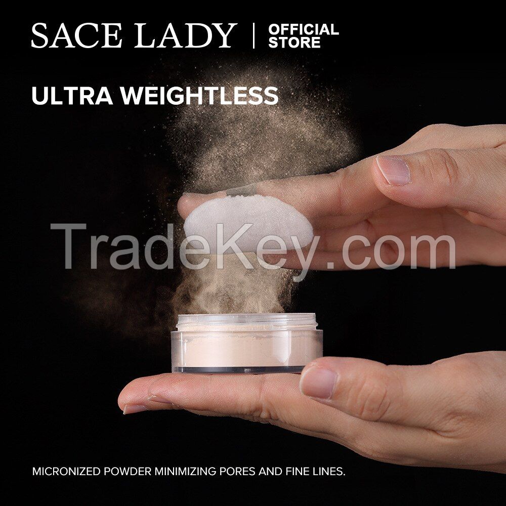 Sace Lady Translucent Loose Setting Powder, Face Powder Makeup & Finishing Powder for Light, Medium & Tan Skin for Older Women