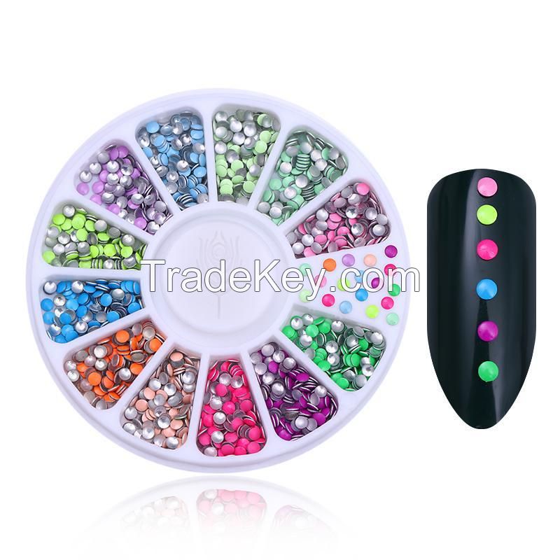 Manicure Decoration Accessories Disc Nail Glitter Rhinestone Crystal Gems Jewelry Bead