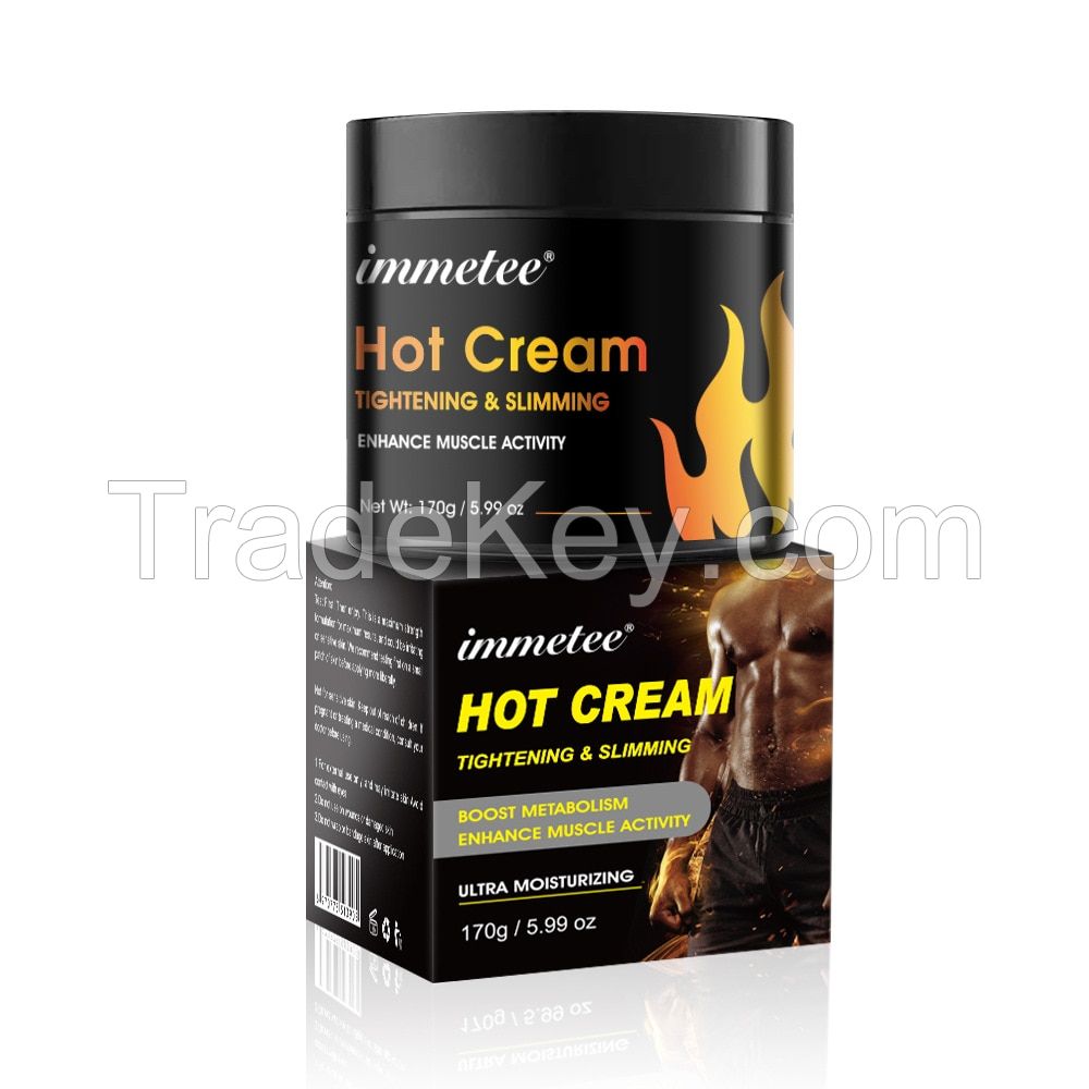 Hot Firming Cellulite Lotion Sweat Enhancer Skin Tightening Slimming Hot Cream for Belly Fat Burner