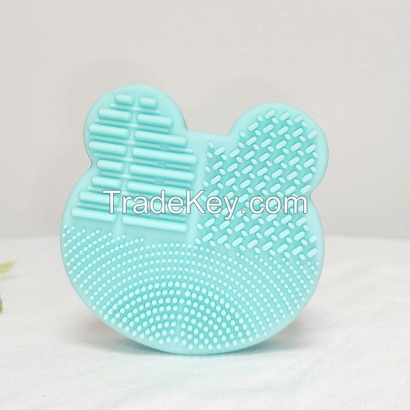 Silicone Makeup Brush Cleaning Mat Cosmetic Brush Cleaning Pad for Dry Brush Color Switch for Valentines Day