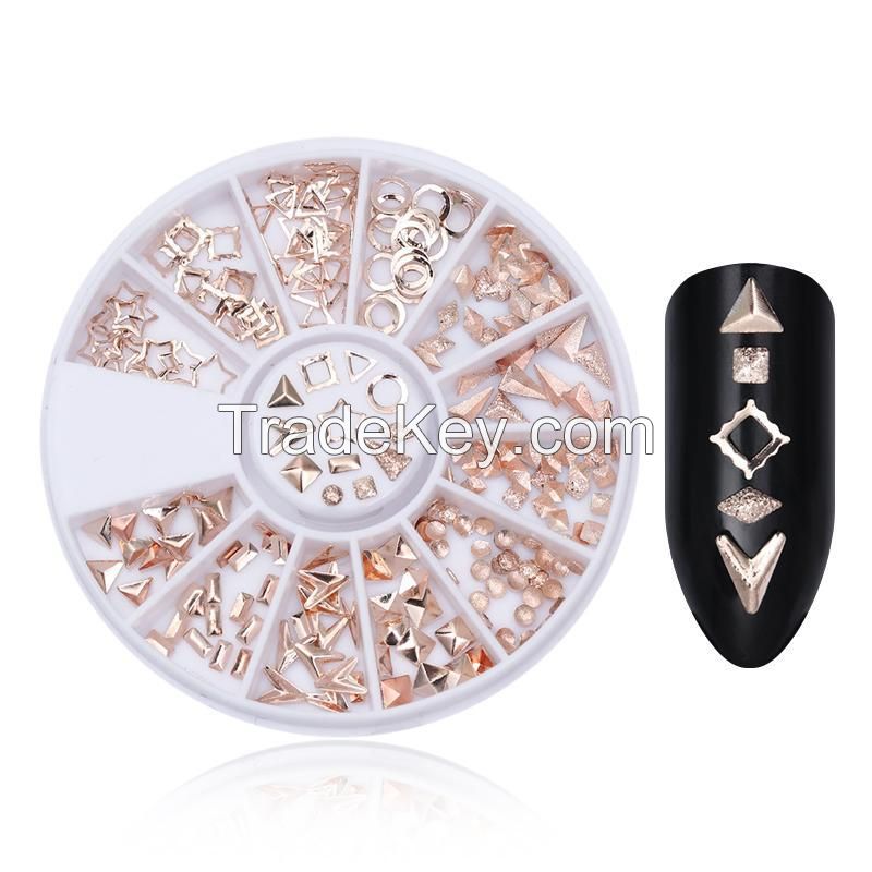 Manicure Decoration Accessories Disc Nail Glitter Rhinestone Crystal Gems Jewelry Bead