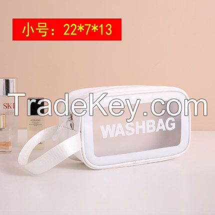 Clear PVC Transparent Waterproof Travel Toiletry Makeup Cosmetic Bag with Zipper