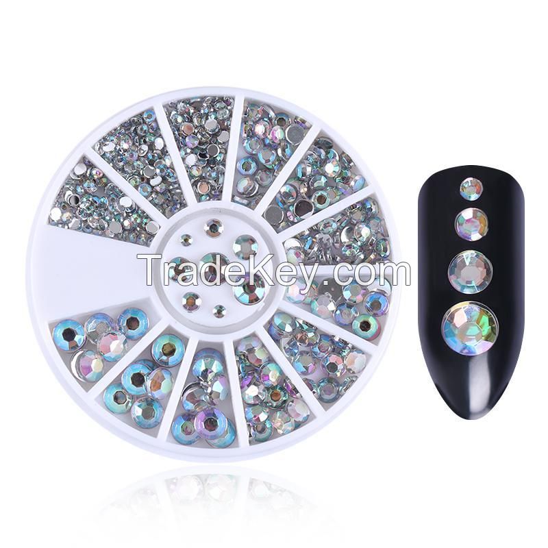 Manicure Decoration Accessories Disc Nail Glitter Rhinestone Crystal Gems Jewelry Bead