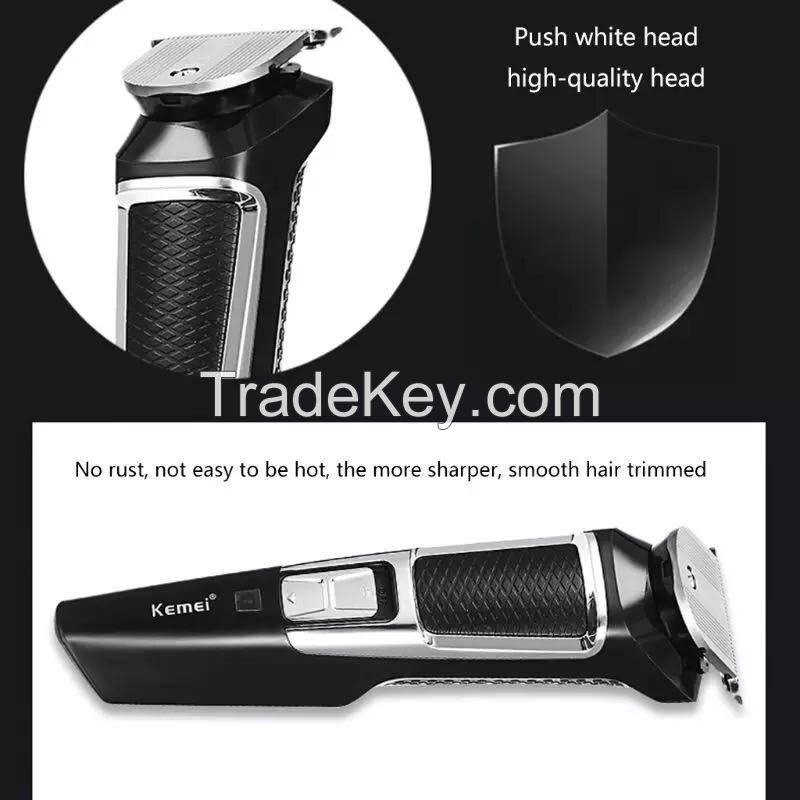 Cordless Beard Trimmer Mens Cutting Kit Barbers Haircut Electric Grooming Machine Hair Clippers for Men Professional