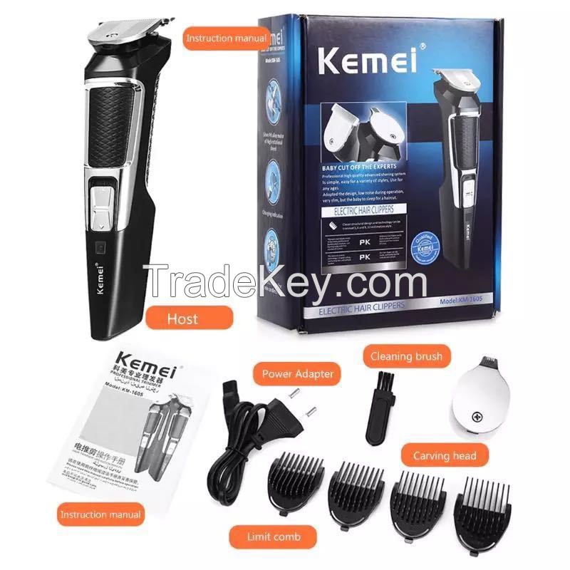 Cordless Beard Trimmer Mens Cutting Kit Barbers Haircut Electric Grooming Machine Hair Clippers for Men Professional