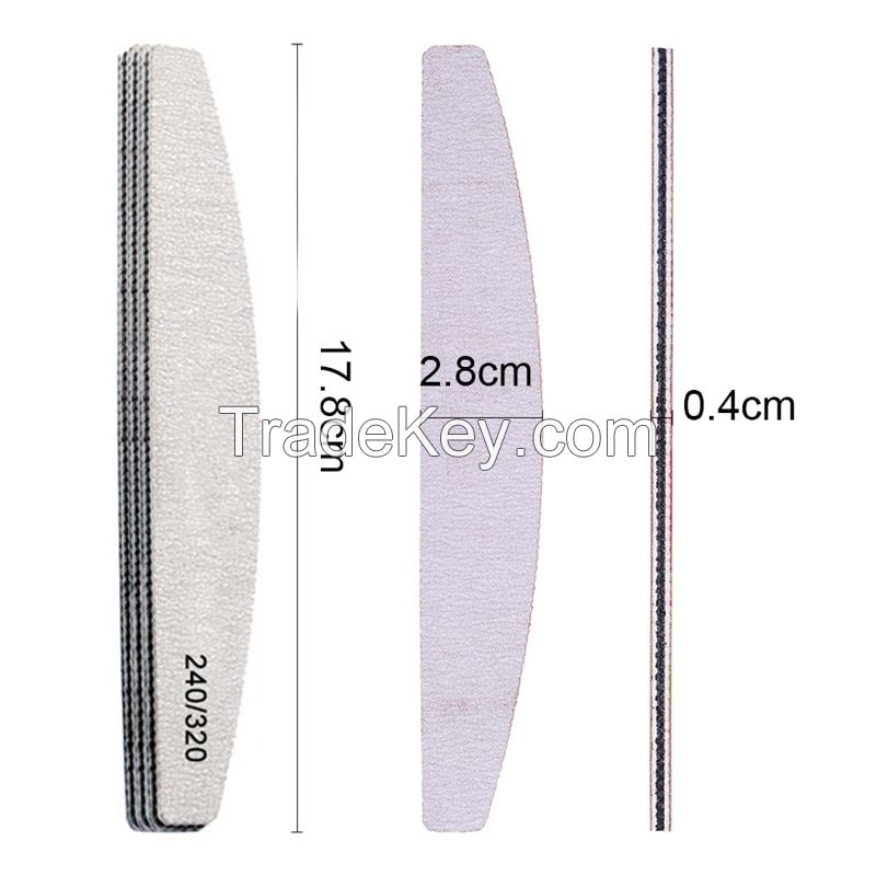 Acrylic Nail Acrylic Kit Professional Nail Files Reusable Double Sided Emery Board for Manicure and Pedicure