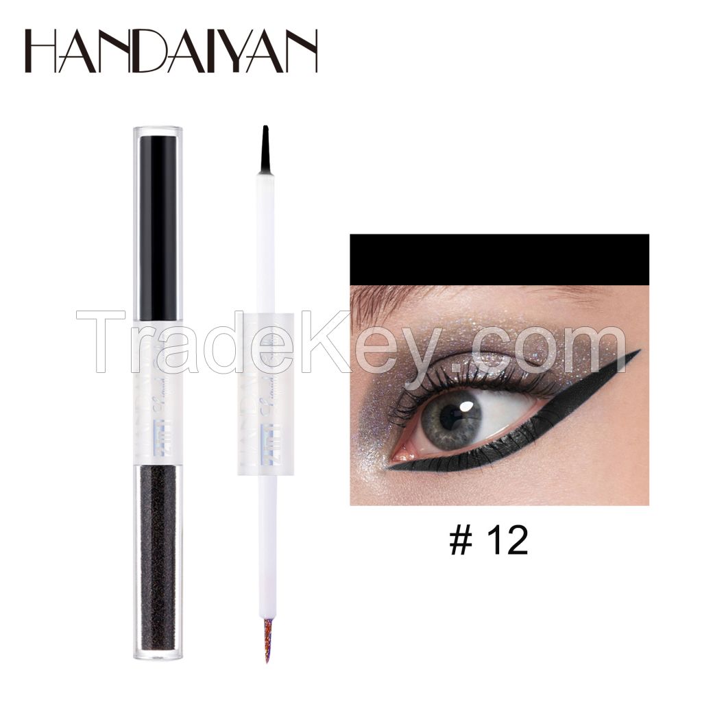 Smudgeproof Eye Liner Makeup Pen Long-lasting Waterproof Liquid Eyeliner Pen with Ultra-fine Tip for Daily and Party Makeup