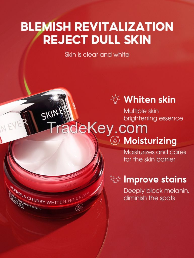 Niacinamide Acerola Cherry Brightening Whitening Moisturizer Face Cream for Women for Dry Skin