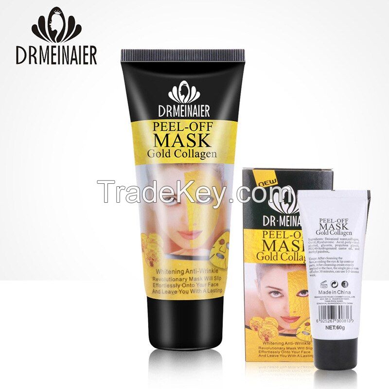 Blackhead Remover Mask,24k Gold Gel Vegan Collagen Peel Off Face Mask for Men and Women