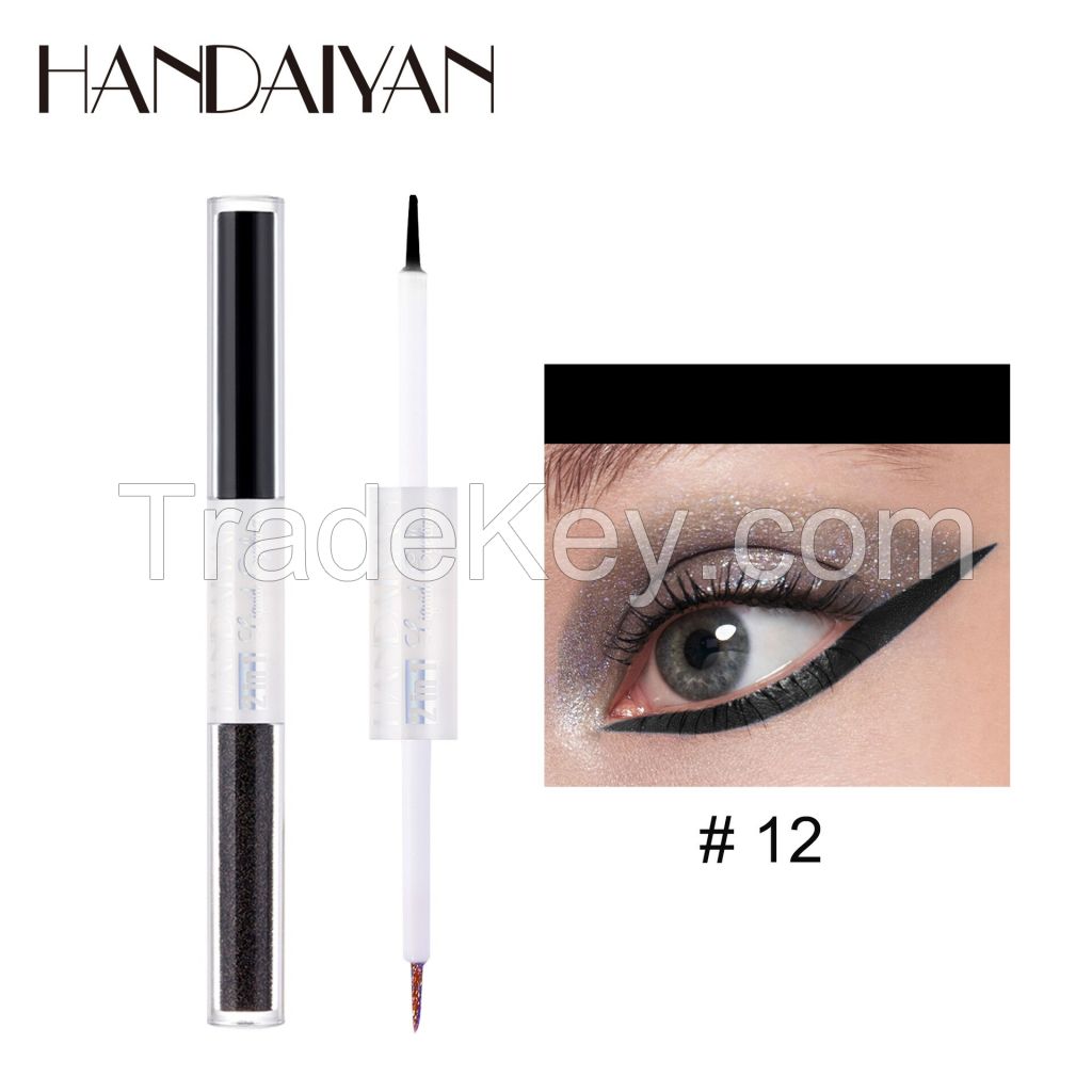 Smudgeproof Eye Liner Makeup Pen Long-lasting Waterproof Liquid Eyeliner Pen with Ultra-fine Tip for Daily and Party Makeup