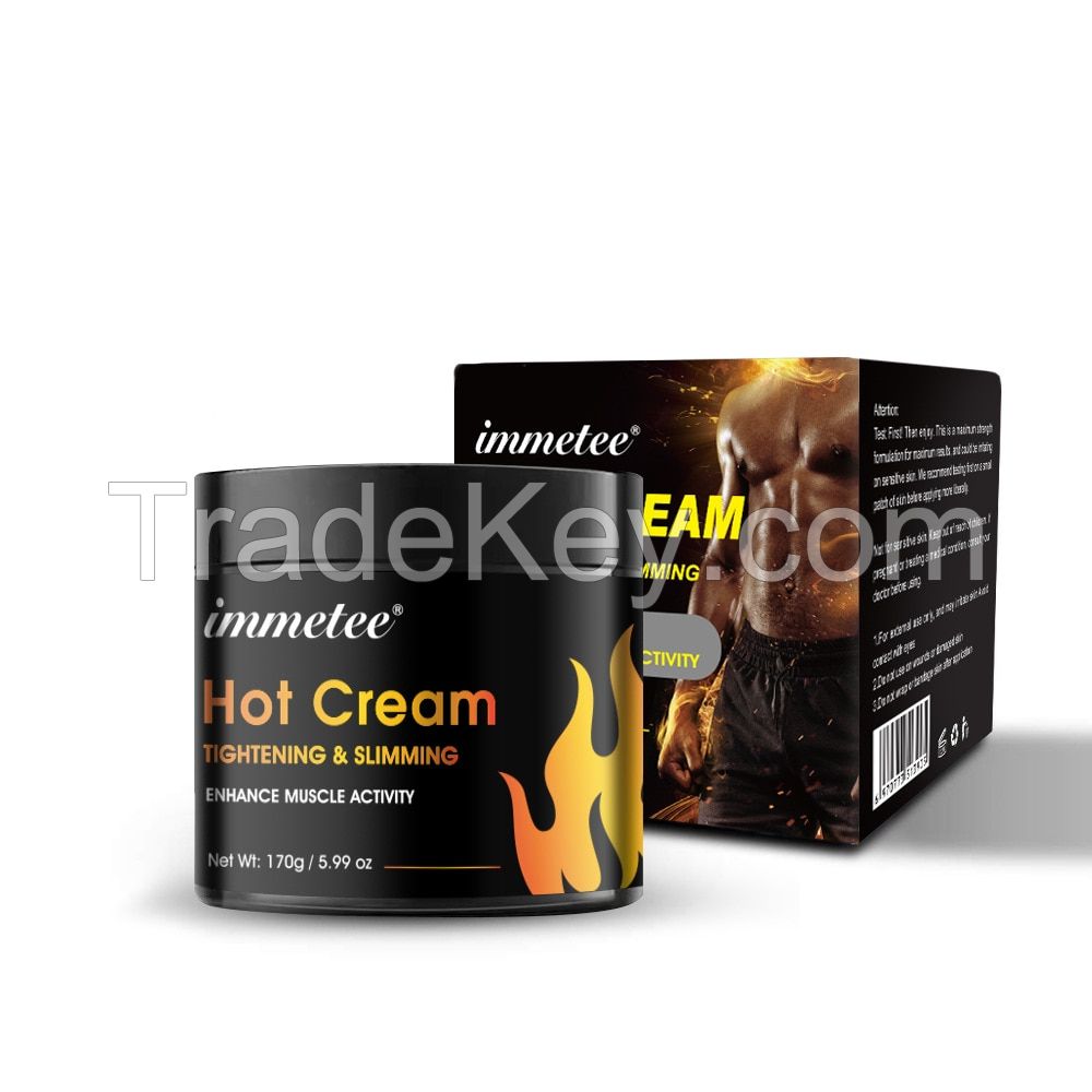 Hot Firming Cellulite Lotion Sweat Enhancer Skin Tightening Slimming Hot Cream for Belly Fat Burner