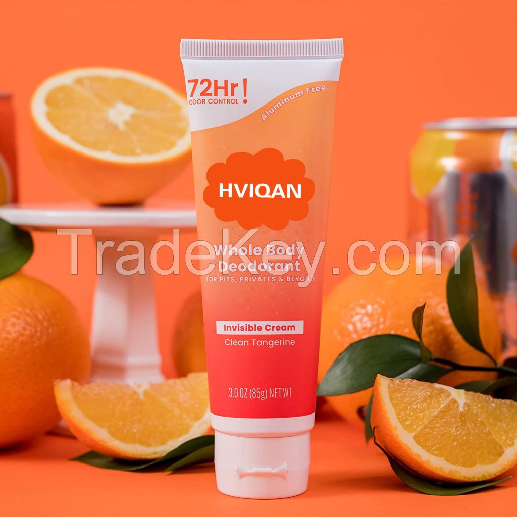 72 Hour Odor Control Invisible Cream Tube Whole Body Deodorant for Women Private Parts