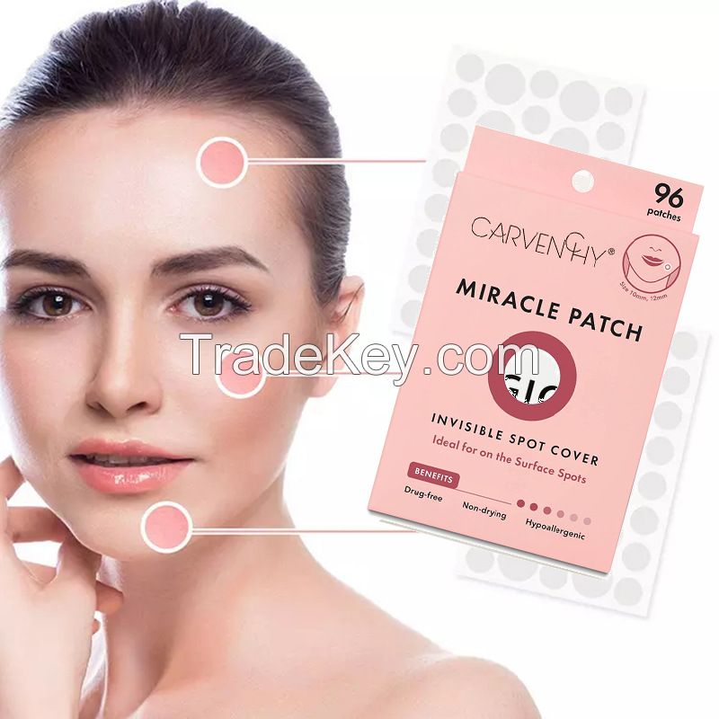 Facial Stickers,Miracle Invisible Spot Cover Hydrocolloid Acne Pimple Patches for Face,Blemishes and Zits