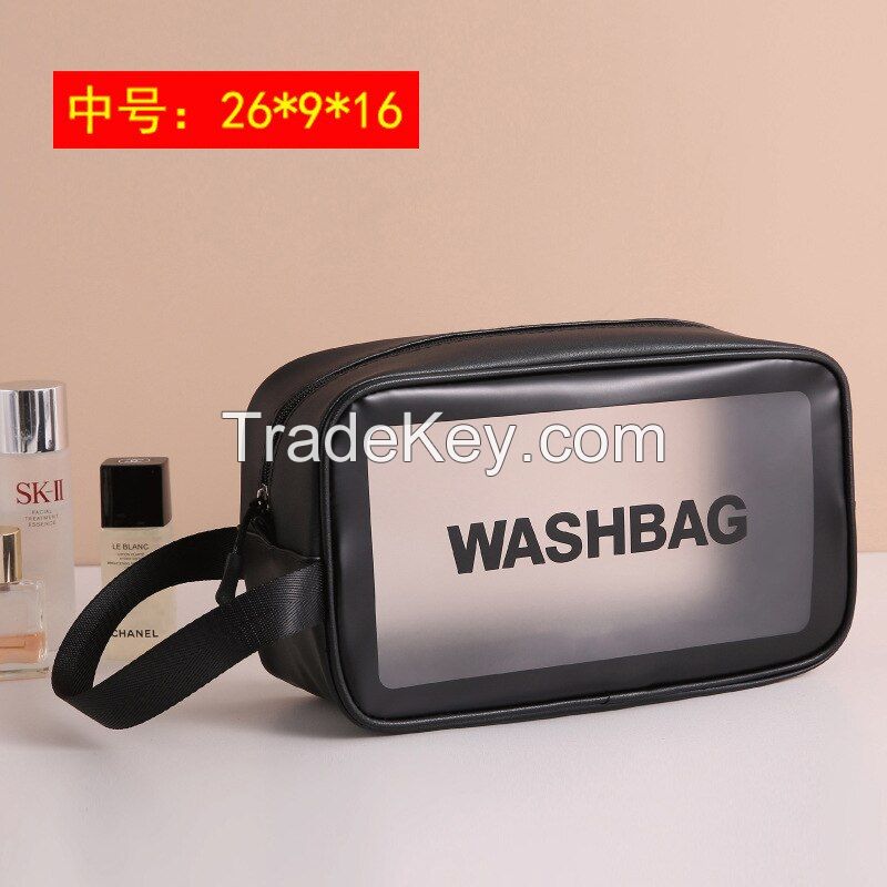 Clear PVC Transparent Waterproof Travel Toiletry Makeup Cosmetic Bag with Zipper