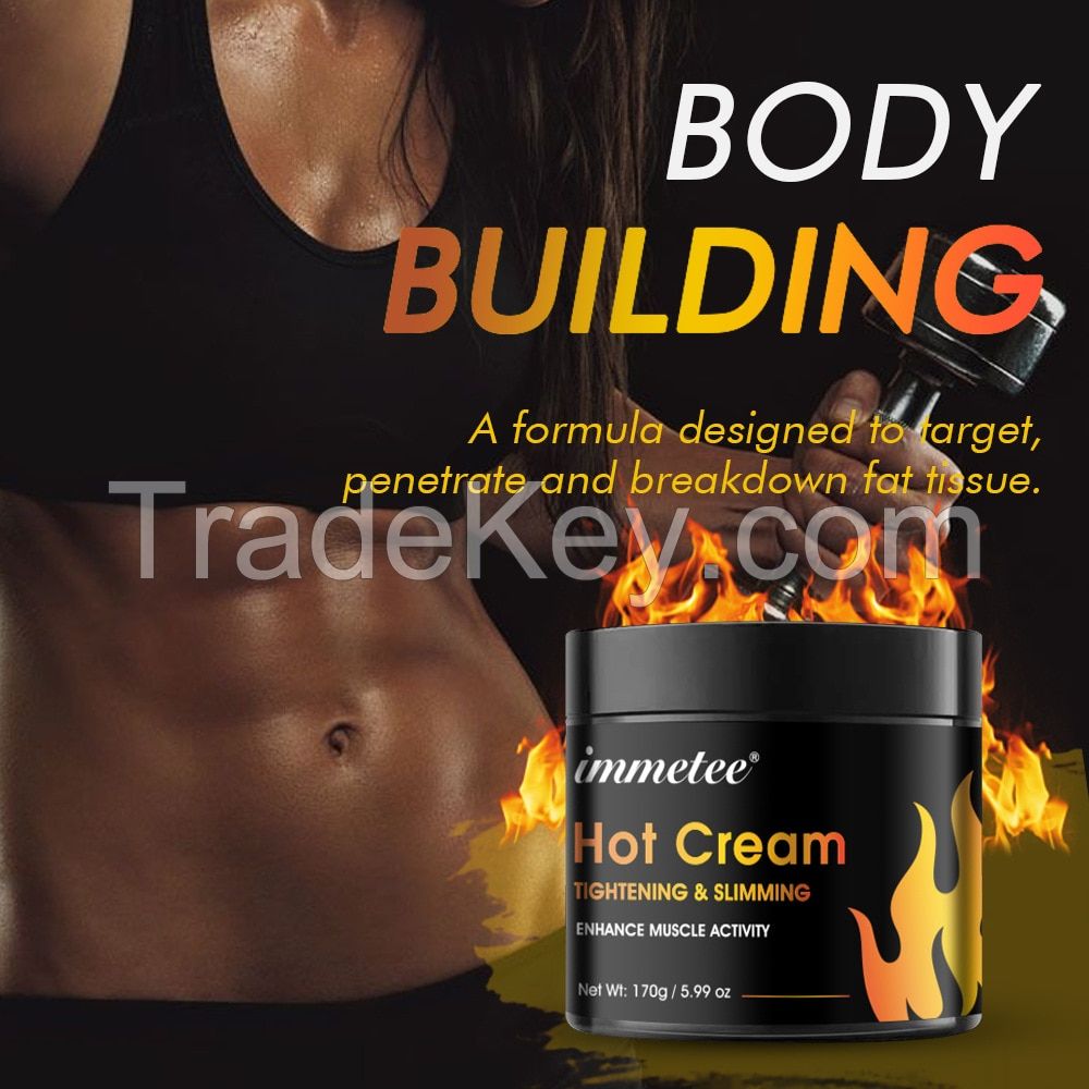 Hot Firming Cellulite Lotion Sweat Enhancer Skin Tightening Slimming Hot Cream for Belly Fat Burner