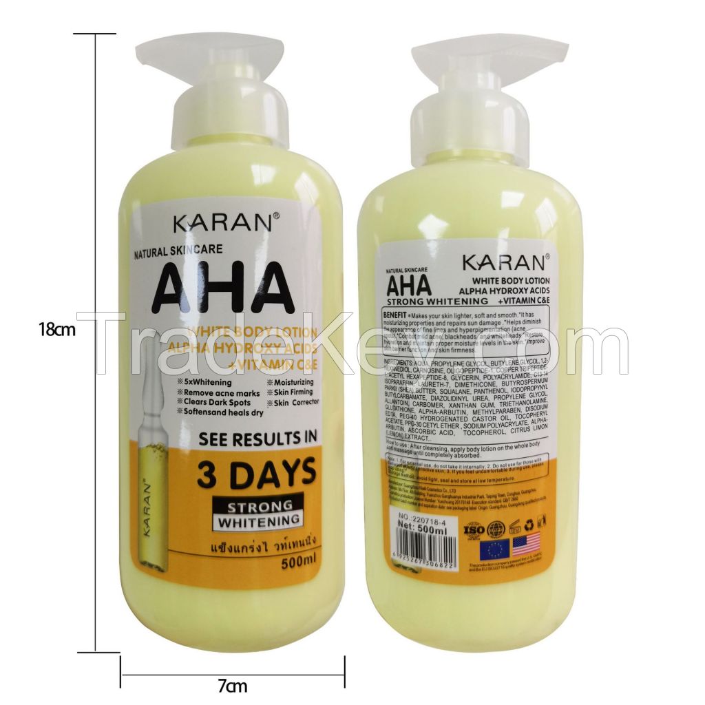 Effective Daily Moisturizer Hydrates and Exfoliates,Anti-Aging Skin Care Revitalizing Body Lotion with Alpha Hydroxy Acid