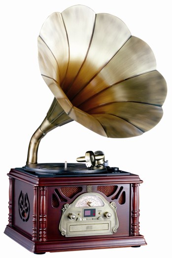 Sell antique wooden gramophone