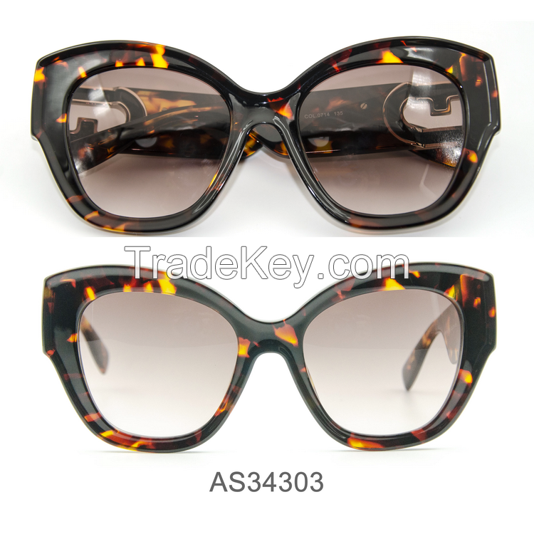 Acetate Sunglasses OEM CR39 Polarized Lens Rectangle Gafas De Sol Tortoiseshell Luxury Handmade Acetate Sunglasse