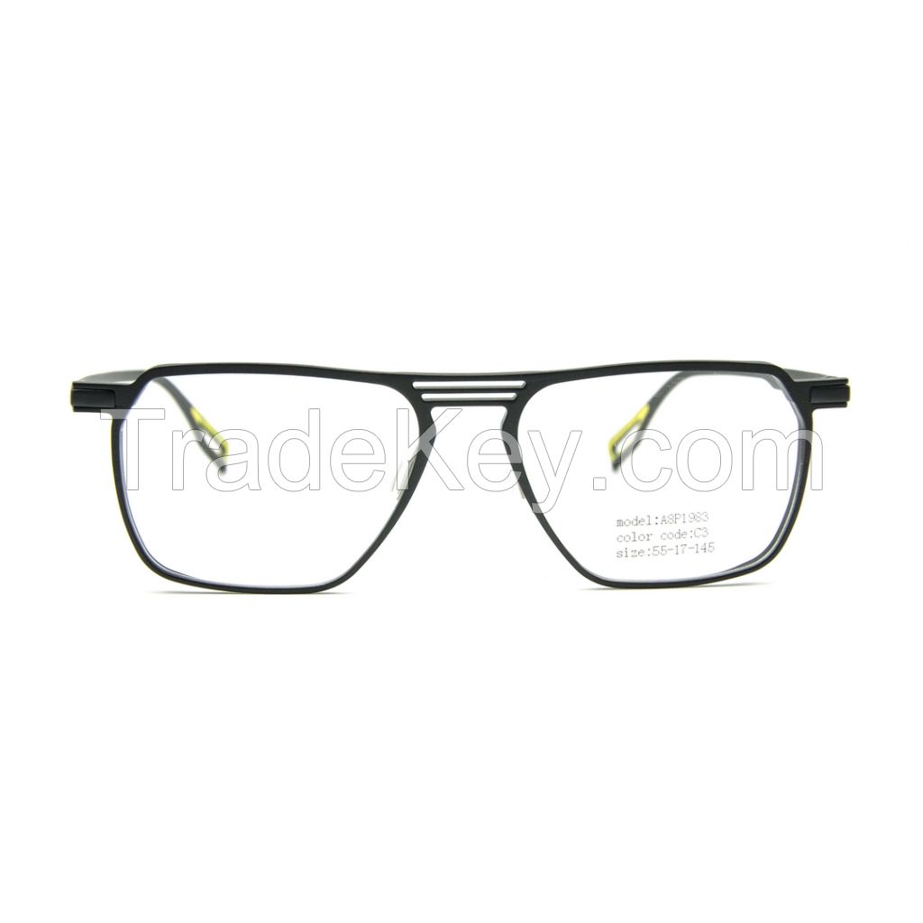 ALO34306-China factory fashion ultralight aluminum eyeglass frames , optical frame, business type