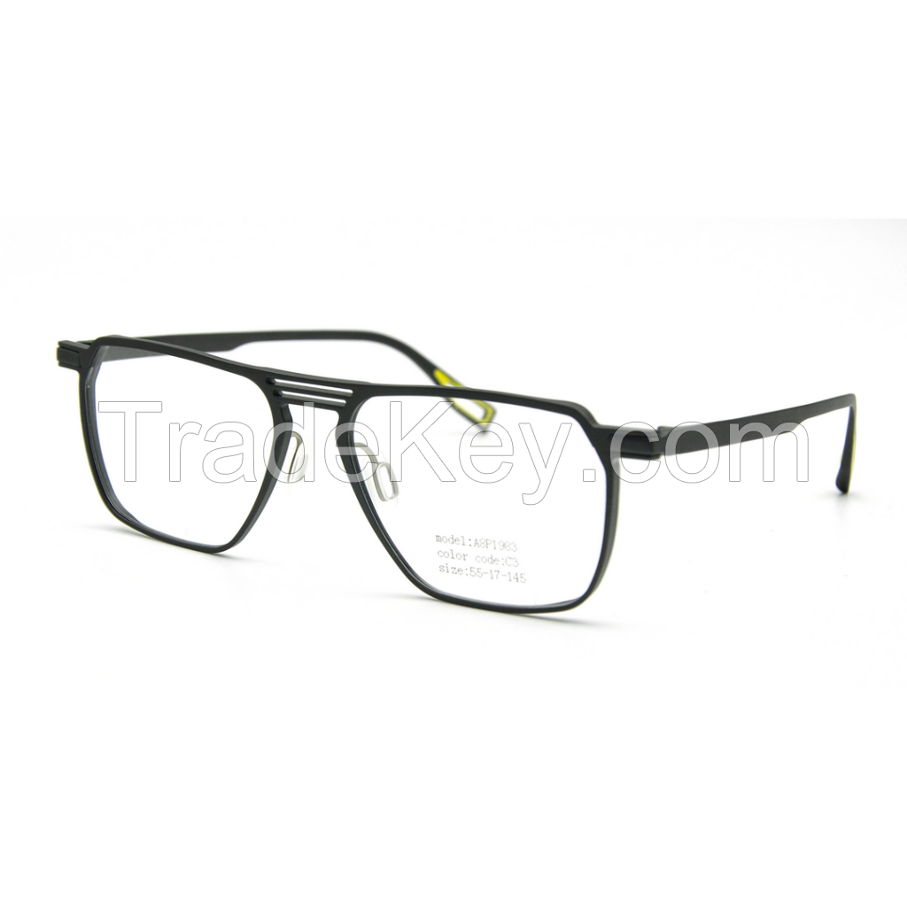 ALO34306-China factory fashion ultralight aluminum eyeglass frames , optical frame, business type