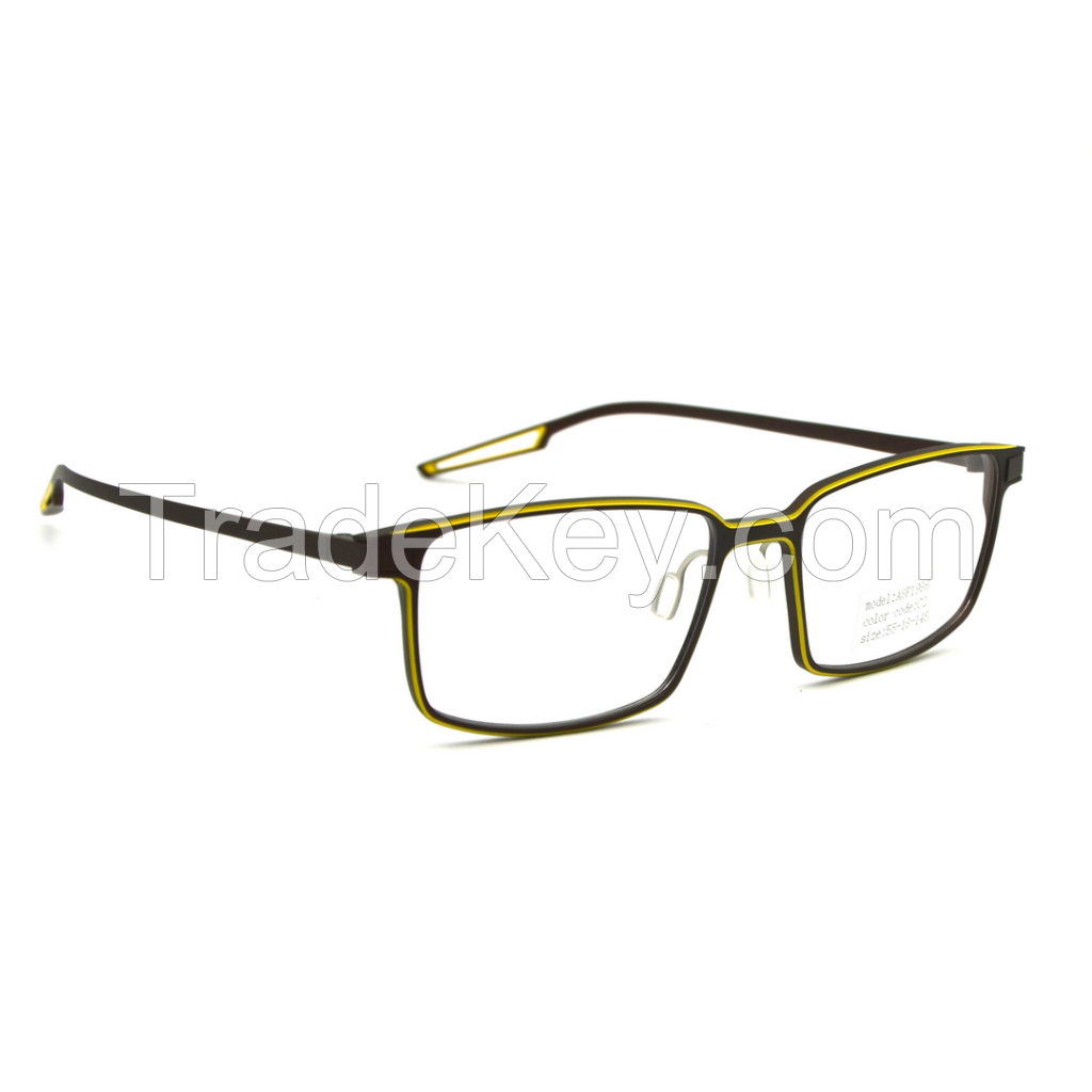 ALO34305-Aluminium Glasses Frame, aluminum frame with titanium legs optical eyewear glasses for men women