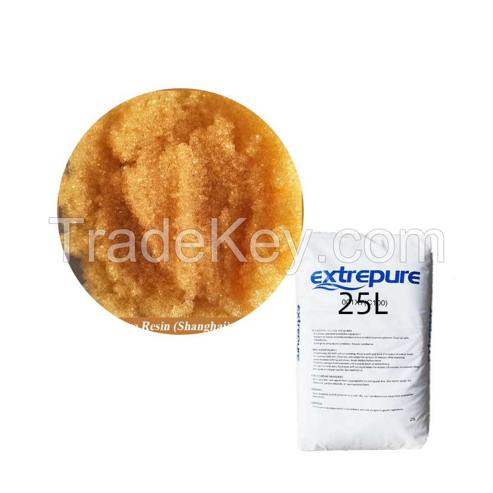 8% Crosslinked Acid Cation Resin Exchange Resin For Water