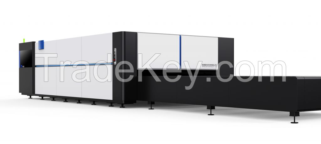 Closed exchange table laser cutting machine high efficiency laser processing