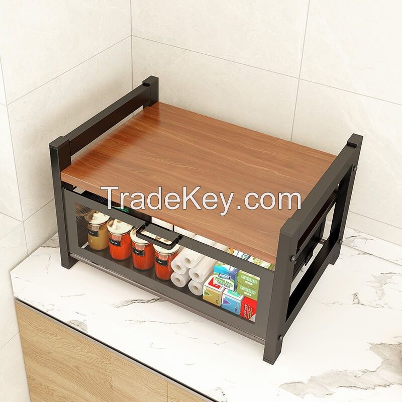 Wood microwave oven rack