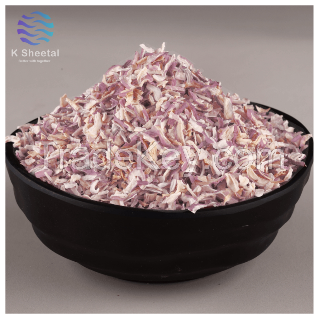 dehydrated pink onion chopped