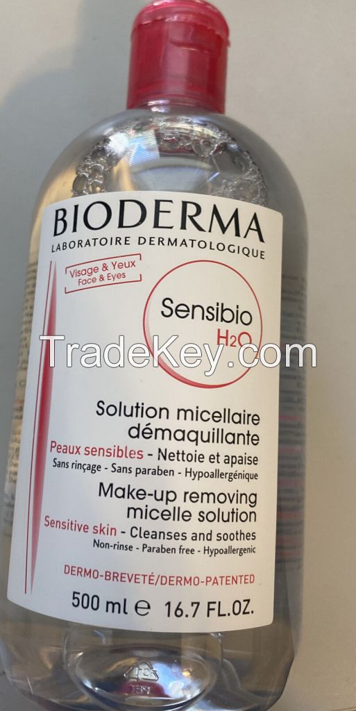 BIODERMA SENSIBIO H20 + BIODERMA CREALINE H2O MICELLE SOLUTION 500ml + BIODERMA SEBIUM H2O 500m