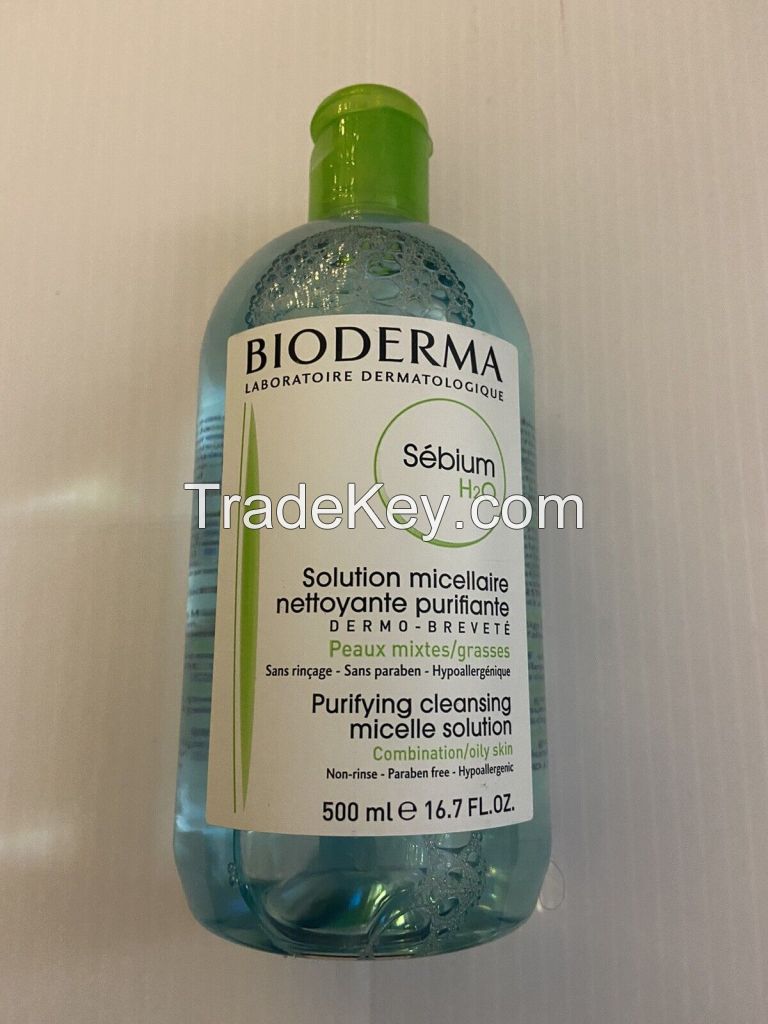 BIODERMA SENSIBIO H20 + BIODERMA CREALINE H2O MICELLE SOLUTION 500ml + BIODERMA SEBIUM H2O 500m