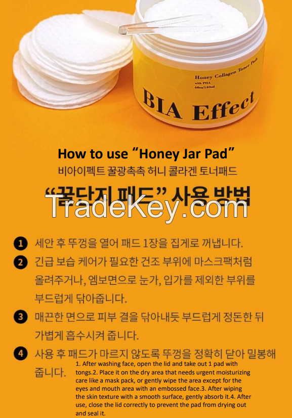 K Beauty Honey Collagen Toner Pad