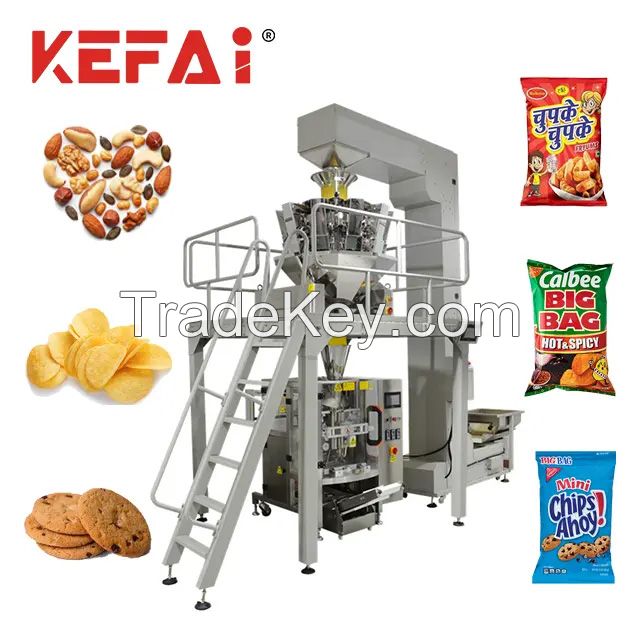 KEFAI Automatic Multi Head Weigher Granule Food Sugar Packing Machine