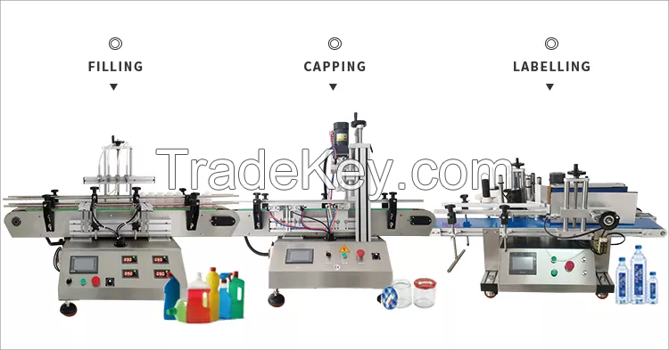 KEFAI Automatic Small Scale Reagent Pharmaceutical Liquid Bottle Tabletop Four Head Filling Machine