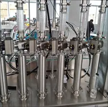 KEFAI fully  Automatic liquid 2/4/6/8 head pet glass bottle filling and capping labeling machine beverages oil filling machine liquid