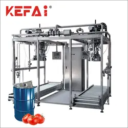 KEFAI 2023 HOT  New Aseptic 5-220L Liqudi Filling Machine Ketchup 220KG Bag In Box Bag In Drum Aseptic Filling Machine