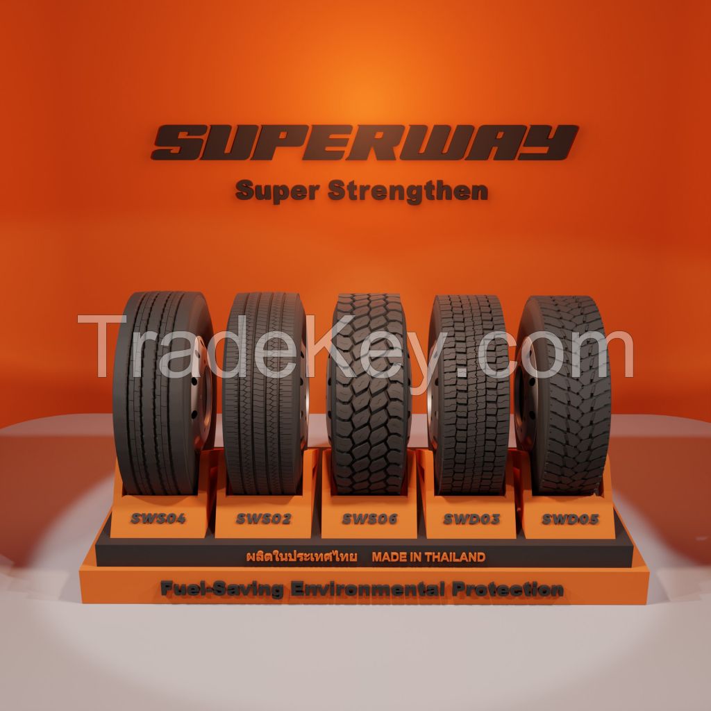 High Quality Superway Thailand Made 315/80r22.5 385/65r22.5 Tuck and Bus Tyre Tire