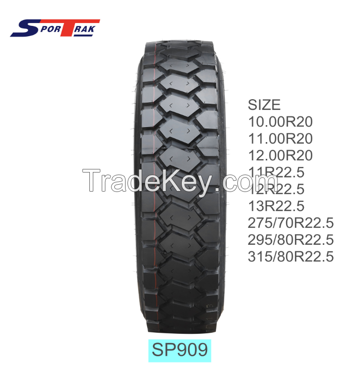 Steer Drive Wheel 315/80r22.5 12r22.5 Radial China Tire for Truck Tyres