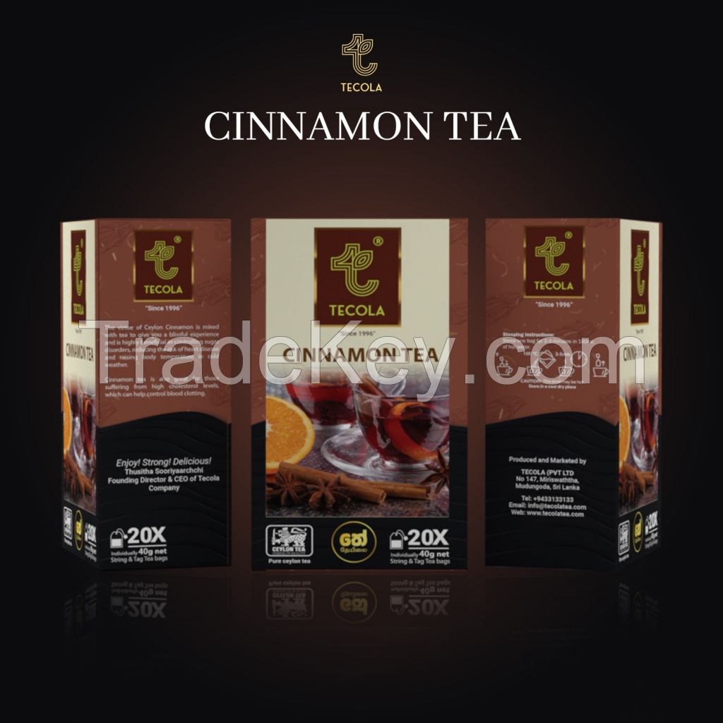 Tecola Cinnamon Tea - 20 Tea Bags - 40g