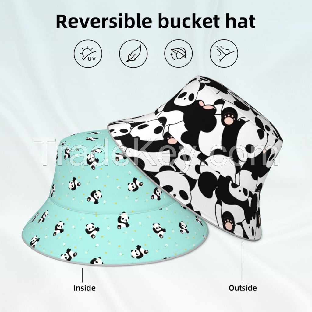 Custom Bucket Hat Reflective Double-Sided Fisherman Hat - Perfect for