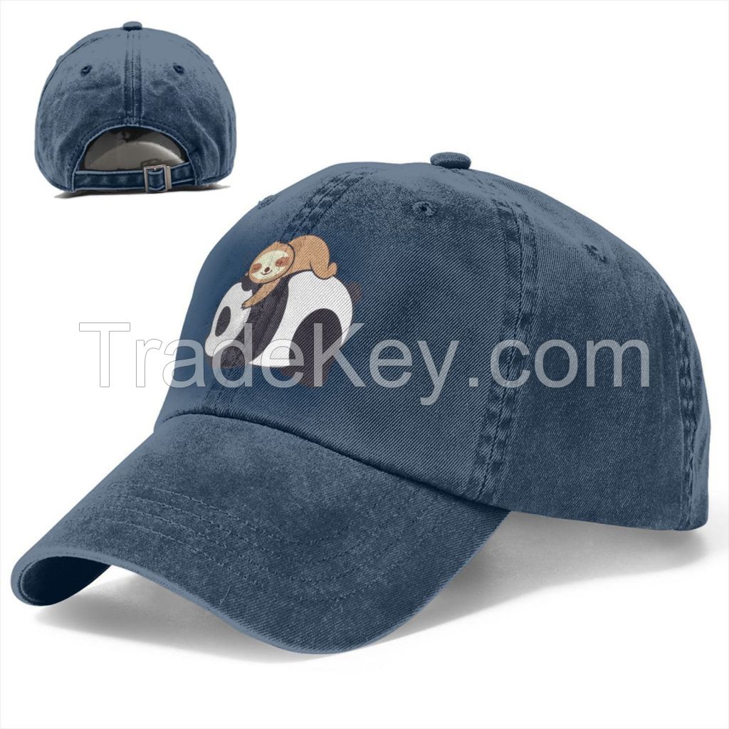 Custom Baseball Cap Washed Denim for Adults - Cool Printed Design