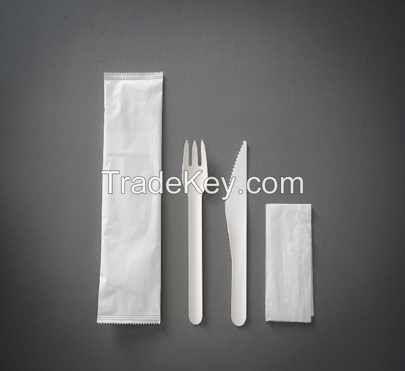 Knife&Fork -Compostable Paper Cutlery Sets