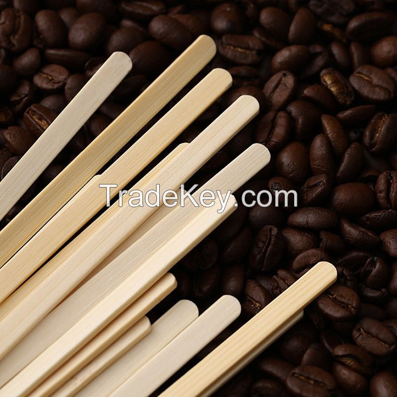 Disposable Wooden/Bamboo Coffee Stirrer Sticks