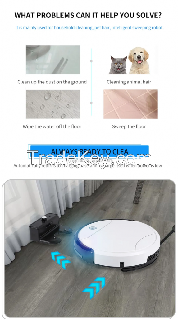 YITONG sweeping robot automatic robotic vacuum cleaner household mop and sweep robot vacuum