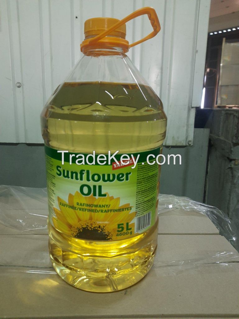 Bulgaria Manufacturer 1L Cold Pressed Unrefined Sunflower Seeds Oil