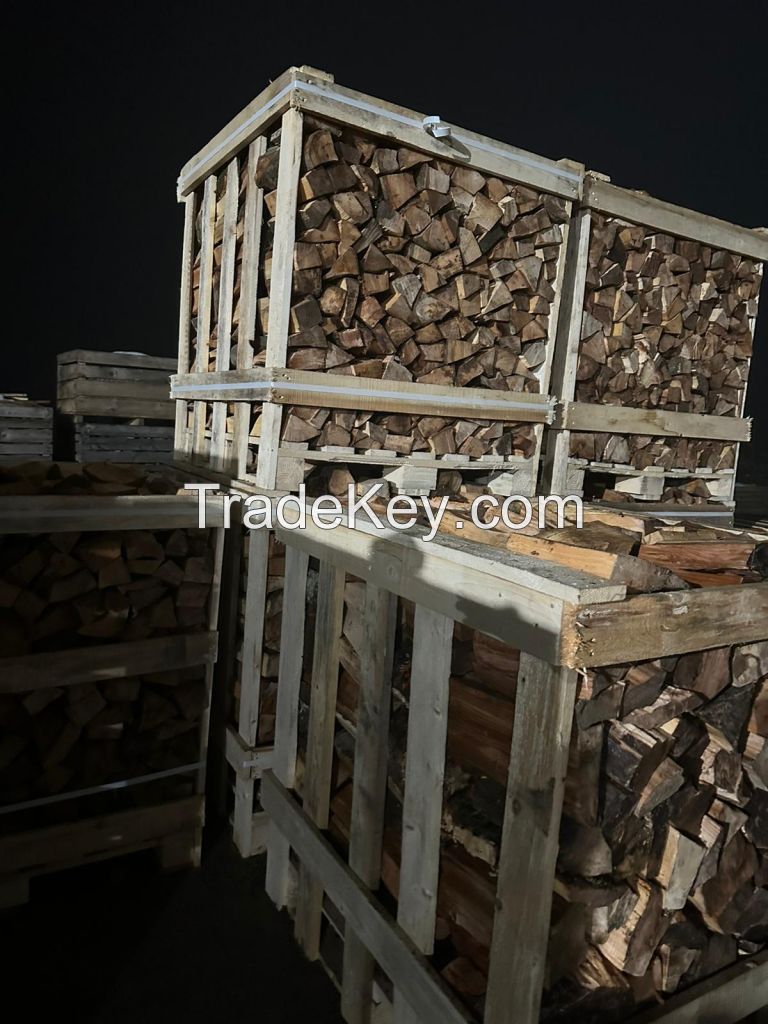 Hardwood Firewood Brennholz Beech Oak Firewood 33cm Kiln Dried Firewood For BBQ Stoves Fireplace