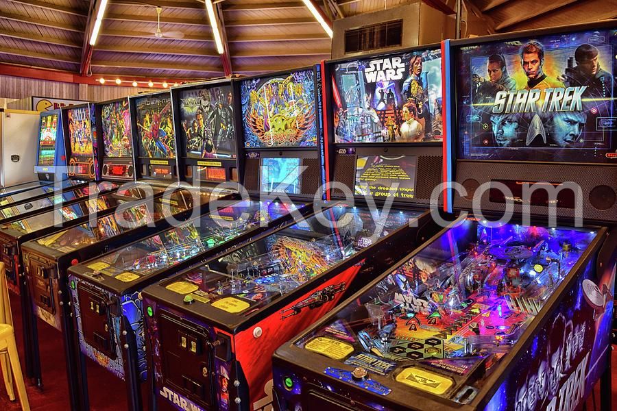 3D Video Pinball virtual game machine, coin operate video pinball machine