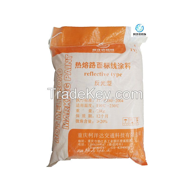 Keyangda Hot melt road marking paint shock type, road construction materials, customized products